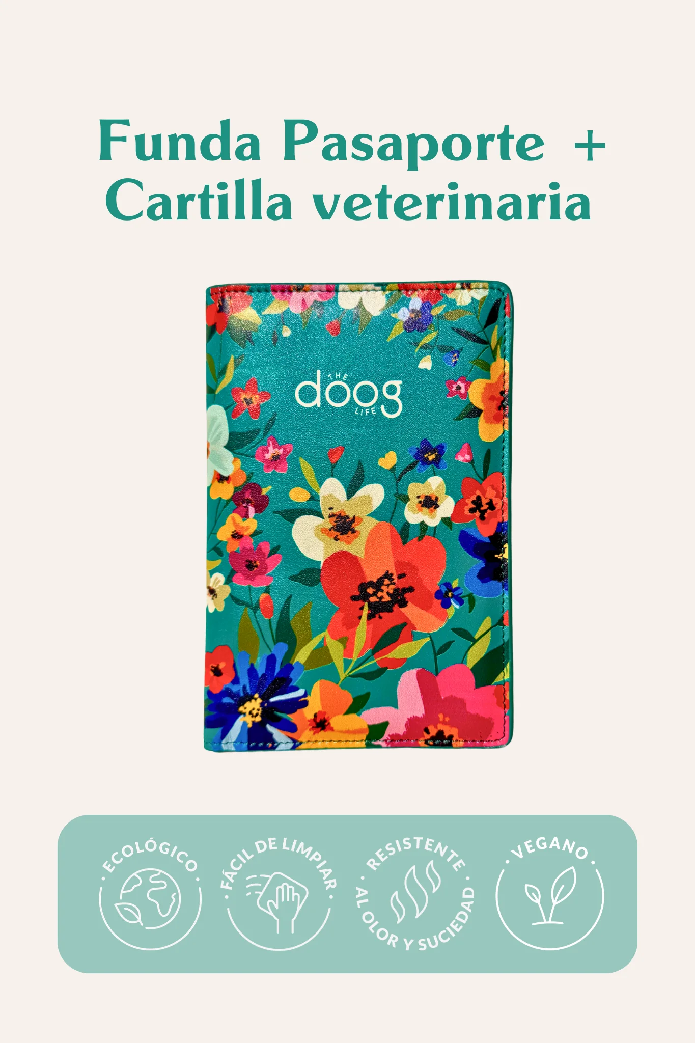 Funda pasaporte y cartilla veterinaria